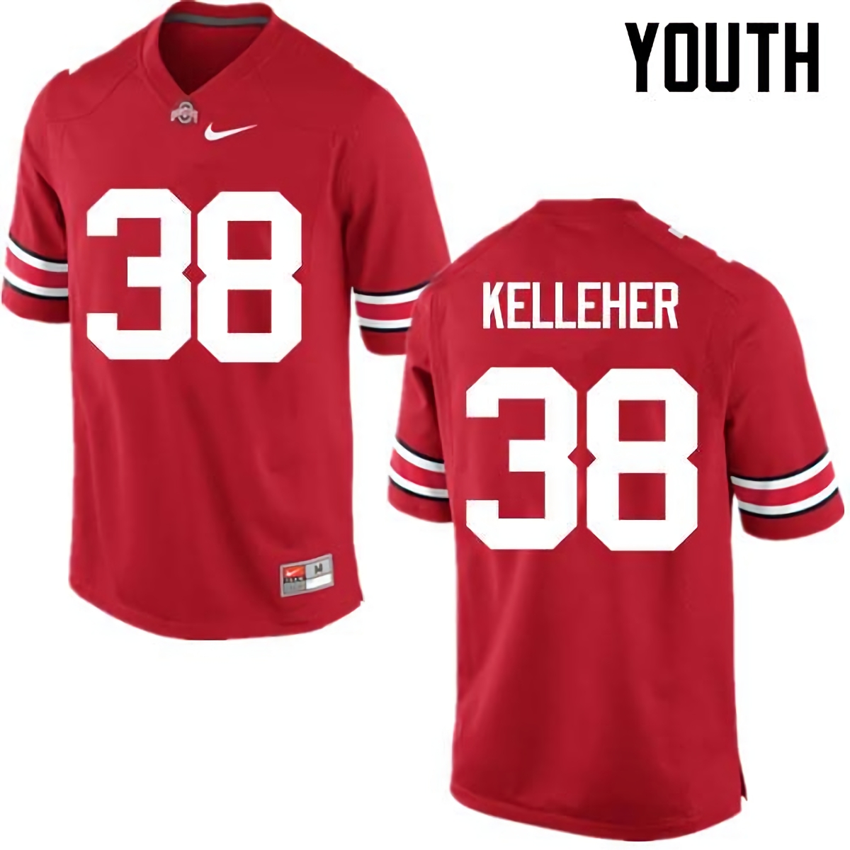 Logan Kelleher Ohio State Buckeyes Youth NCAA #38 Nike Red College Stitched Football Jersey KZJ6156FK